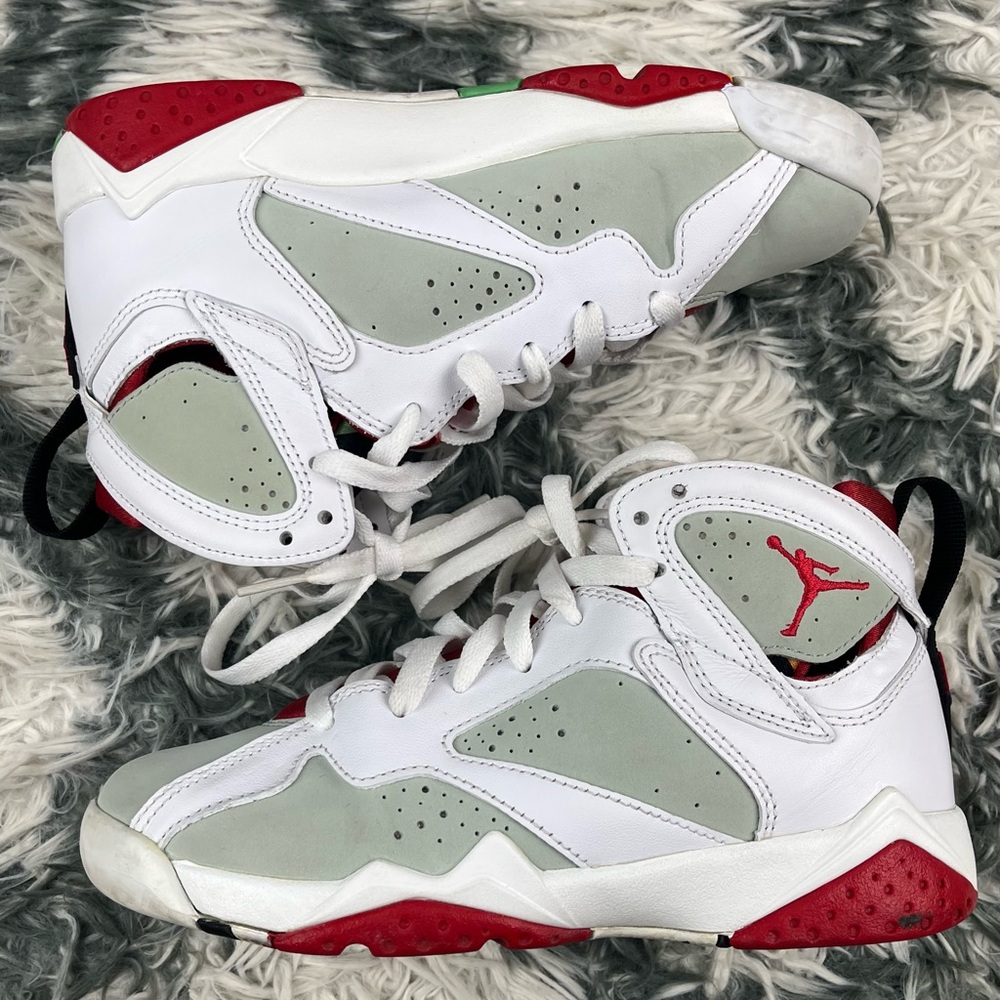 Air Jordan Kids Boys Jordan 7 Retro 2015 Hare Sneakers Size 4.5Y 304774-125 - Picture 9 of 16